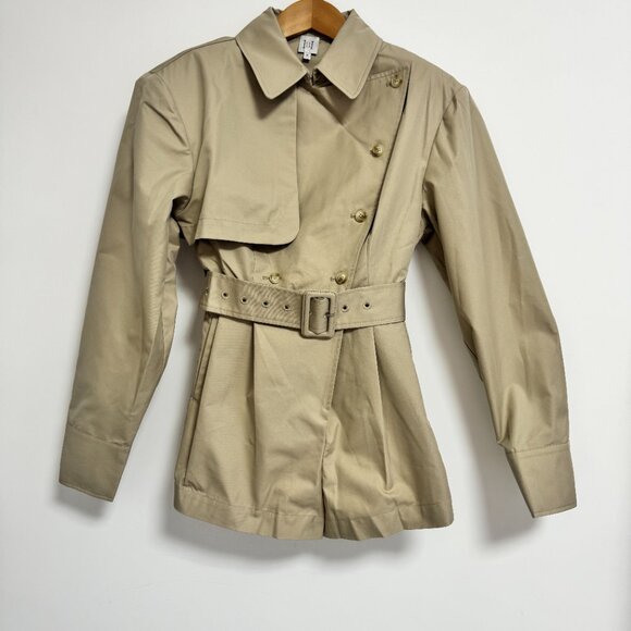 Helsa Women's Natural The Short Trench Jumpsuit - Picture 5 of 14